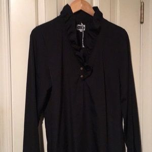 Mud Pie Silky black tunic